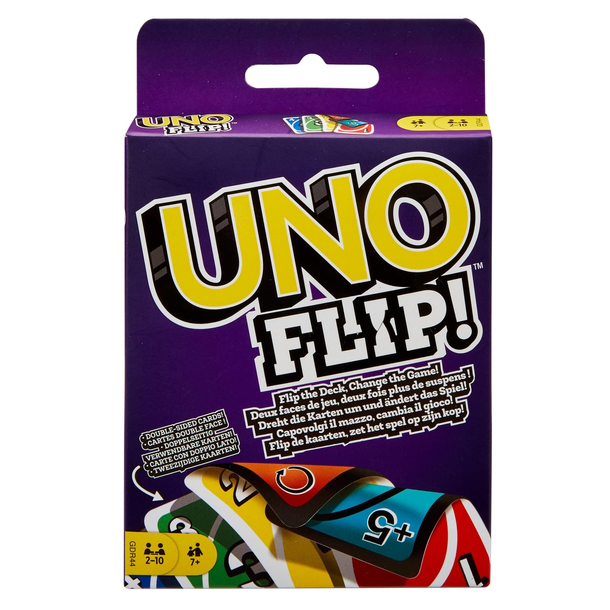 Mattel Games UNO Flip! Juego de Cartas, 7+, 2-10 Jugadores