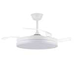 Ventilador de techo motor DC 6 velocidades, con SMART APP Tecnología Led 72W sistema CCT 7920 Lúmenes, Control remoto con temporizador
