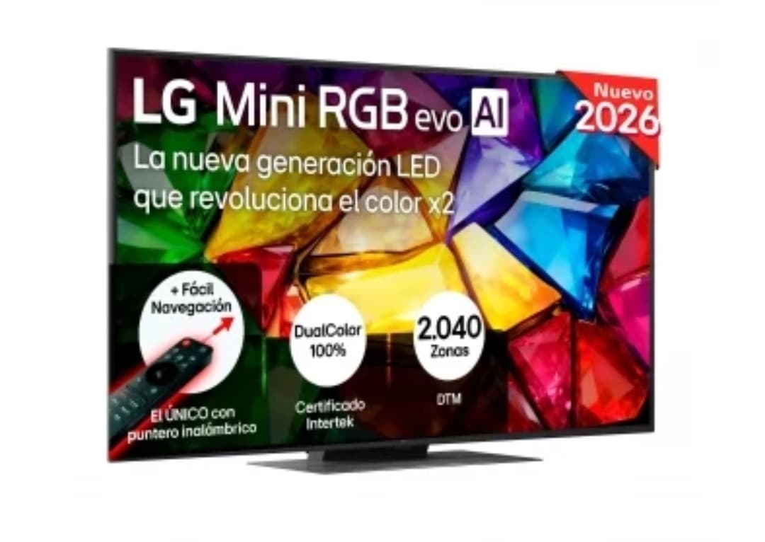 TV Mini RGB Led 55'' (139,7 cm) LG MRGB86B6A con IA, 4K UHD, 144 Hz, Procesador Inteligente a8 AI Processor 4K Gen3, HDR