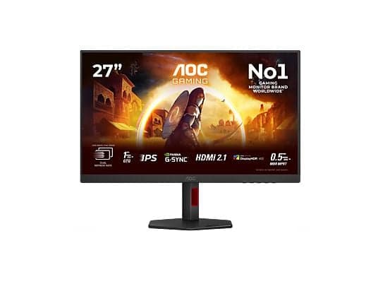 Monitor Gaming AOC U27G4R 27" | Dual Frame UHD 160Hz / FHD 320Hz, Fast IPS, DisplayHDR 400, G-SYNC Compatible| mimediamarket + unidays