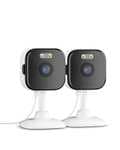2K Camara Vigilancia WiFi Interior,Camaras Vigilancia Domicilio WiFi,2.4G,Mini Camara,Visión Nocturna