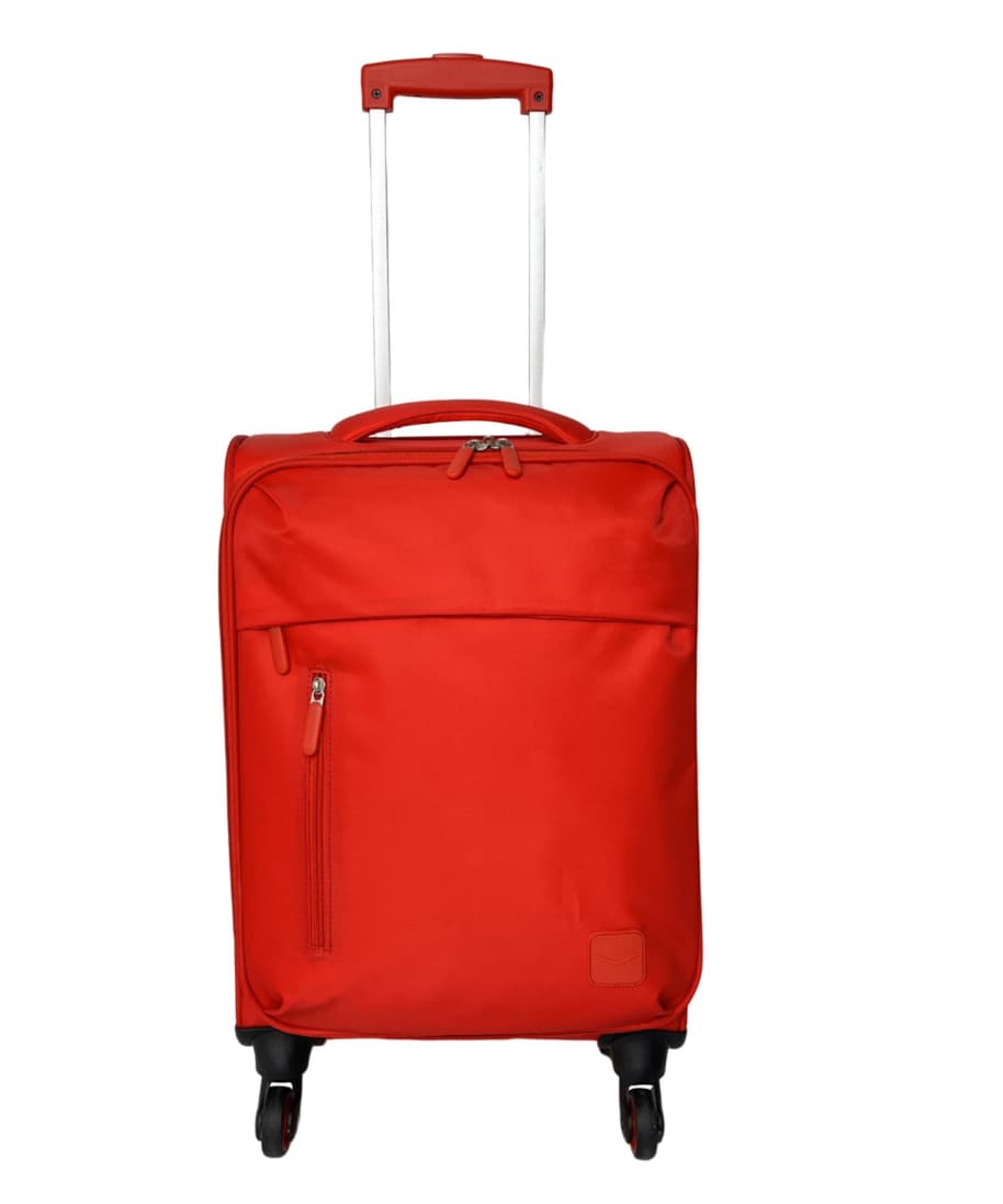 Maleta Cabina Trolley Blanda 54 cm, 4 ruedas, Sidney, Rojo y Marino en descripción