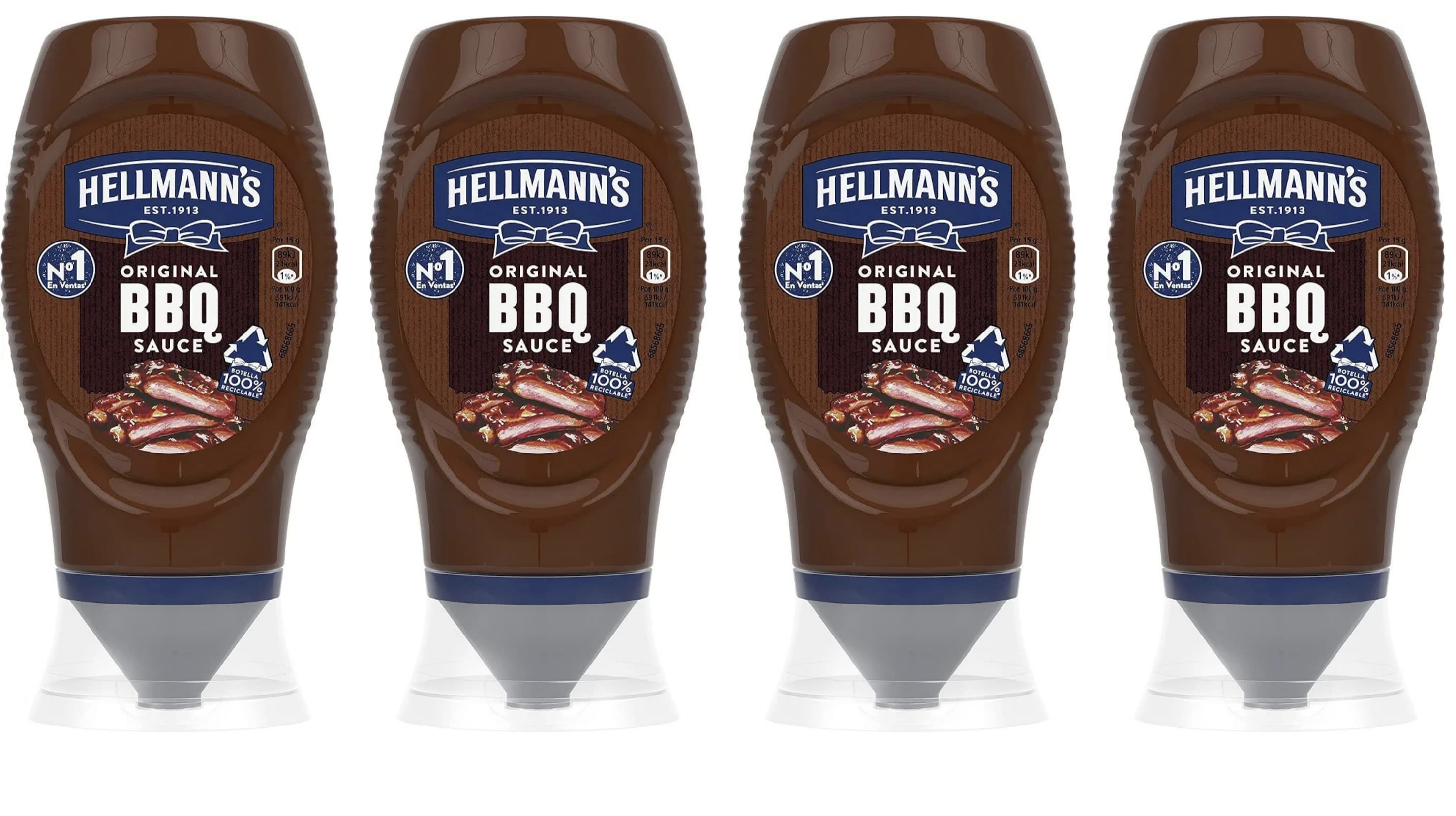 4 x Hellmann's, Salsa Barbacoa Bocabajo, 285g (2'63€ con más suscripciones activas)