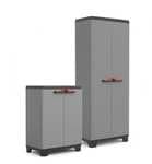 Conjunto Armario Alto 173x68x39 cm + Armario Bajo 90x68x39 cm Keter Stilo
