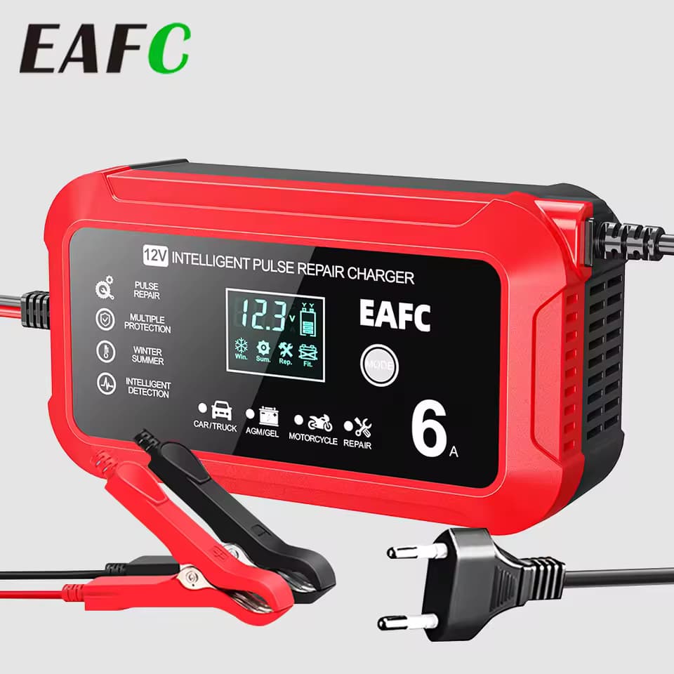 Cargador inteligente batería 12V 6A(envío desde España)