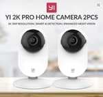 2x YI Pro 2K Cámaras Vigilancia WiFi