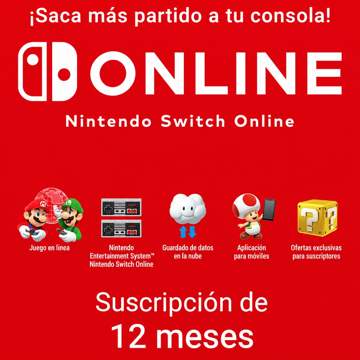 Nintendo Switch Online (Individual, Familiar 3€xpersona, ZA)