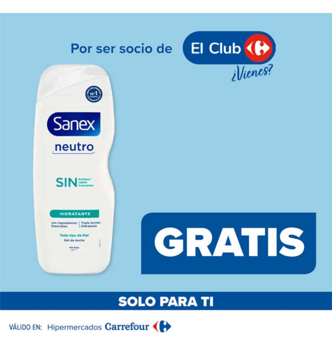 Gratis (por compras superiores a 50€) GEL DUCHA SANEX DERMO HIDRATANTE 600 ml