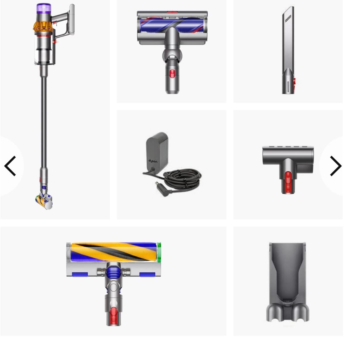 Aspirador Escoba sin Cable Dyson V15 Detect V26 ABS 494719-01, 2 en 1, 0,77 L