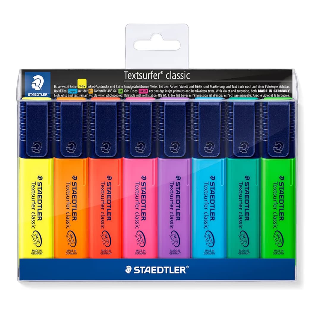 STAEDTLER 364WP8 - Marcadores fluorescentes, 8 Unidades