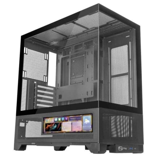 Torre PC Caja Mars Gaming MC-LCDX ATX Pantalla IPS 9.16" Cristal Templado Mesh