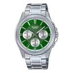 Casio Reloj Hombre Analogico Cuarzo con Correa de Acero inoxidable MTP-1375D-3A