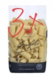 3 X Pasta macarrón rigatoni Garofalo 500 g. 0,86€ la unidad (Hay más variedades disponibles)