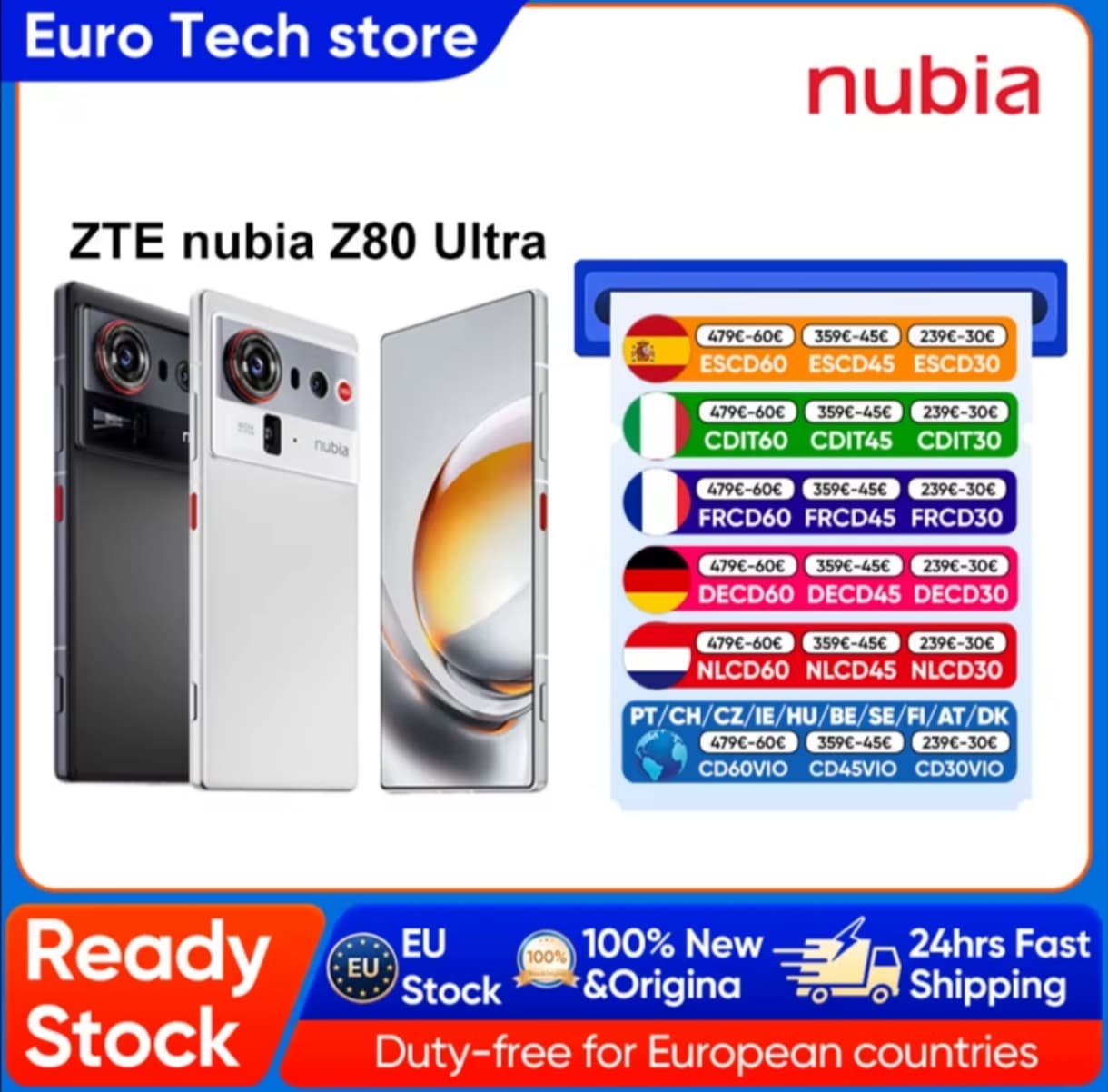 Nuevo ZTE nubia Z80 Ultra 5G 16gb 512gb