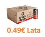 24 Latas Cerveza Estrella Galicia especial, 33cl. (Nos sale la lata 0.49€ descontando cupón y acumulación club)