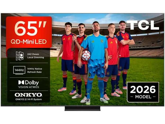 TV Smart TV TCL QD-Mini LED 65" TCL 65C6K Pro (4K, Google TV, 144Hz, Dolby Vision/Atmos)