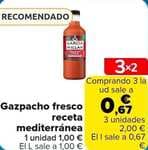 3X2 Gazpacho fresco receta mediterránea sin gluten García Millán 1L - 0,67 €EL LITRO! - SALMOREJO AL MISMO PRECIO