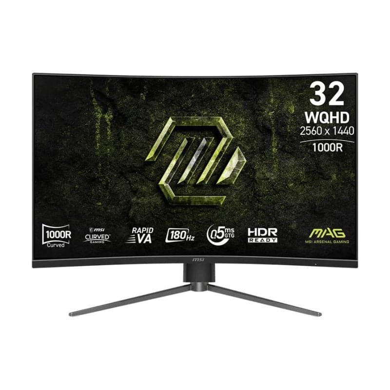 Monitor MSI MAG 325CQPF E18 Curvo de 31,5" Wide Quad HD 180Hzncon envío gratis