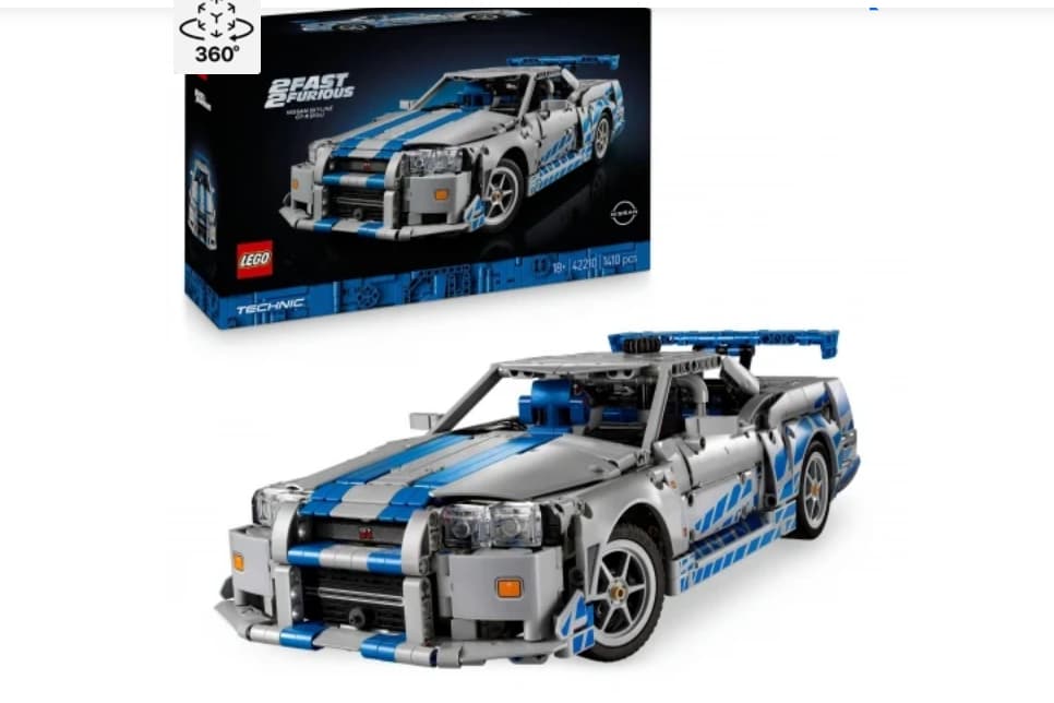 LEGO Technic Coche Nissan Skyline GT-R (R34) de 2 Fast 2 Furious, 42210