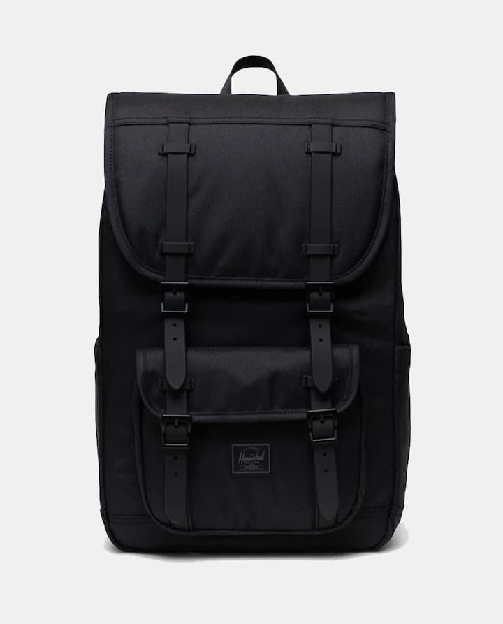 Mochila Little America Mid backpack Supply negro Negro HERSCHEL (GRATIS recogida)
