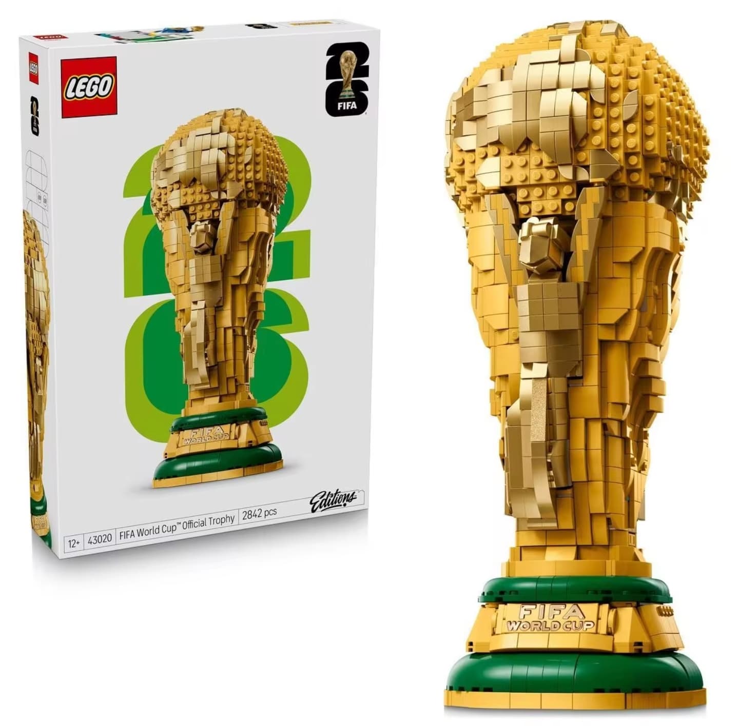 LEGO Trofeo Oficial de la Copa Mundial de la FIFA – Set de Construcción y Decoración Para Niños – Regalo Para Aficionados al Deporte