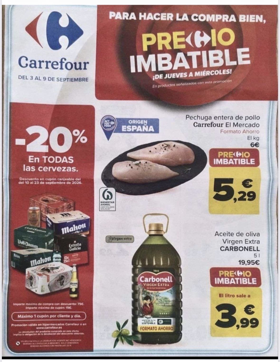 Folleto Precio Imbatible 3 al 9 de Septiembre