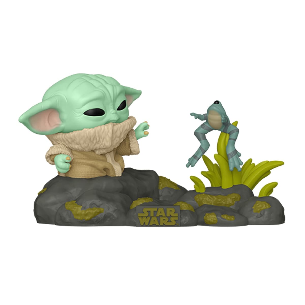 Figura Funko Pop Deluxe Din Grogu con Frog? Star Wars The Mandalorian