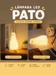 Lámpara Nocturna LED, modelo Pato, Recargable, Táctil, de Silicona