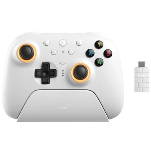 Mando 8BitDo Ultimate 2 Wireless Bluetooth Bmpara SWITCH 2 y PC con vibración blanco o negro