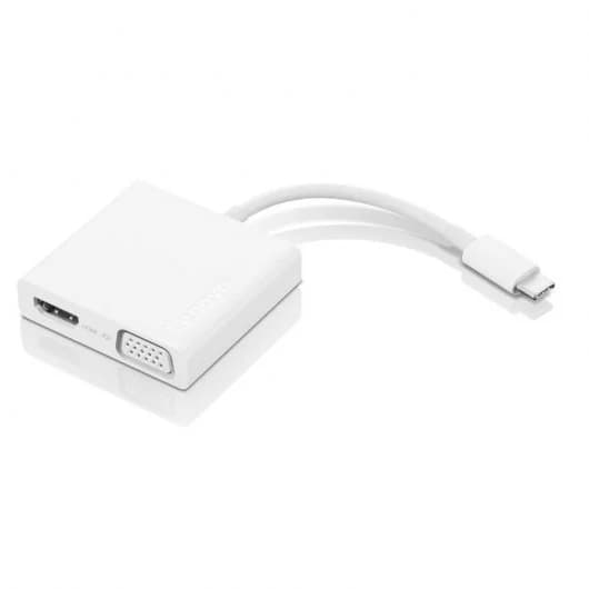 Lenovo Adaptador USB-C a VGA/HDMI 4K/USB 3.0