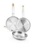 BRA Efficient Inox | Set de sartenes 20-24-26 cm tricapa