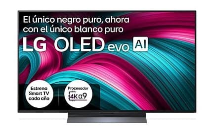 TV OLED 48" | LG OLED48C55LA, OLED 4K, Procesador Inteligente α9 AI Processor 4K Gen8, Smart TV, DVB-T2 (H.265)