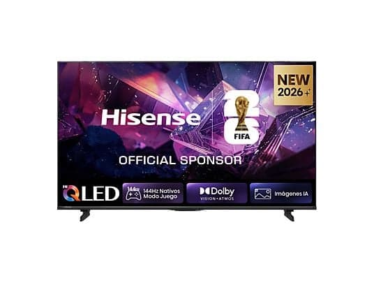 TV QLED 85" - Hisense 85E7S PRO, QLED 4K, 144Hz Nativos, Smooth Motion IA, HDR10+Gaming, Negro