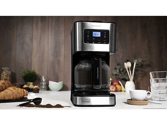 Cafetera de goteo - Cecotec Coffee 66 Smart, 950 W, 1.5 l, Hasta 12 tazas, Temporizador 24 h, Pantalla LCD