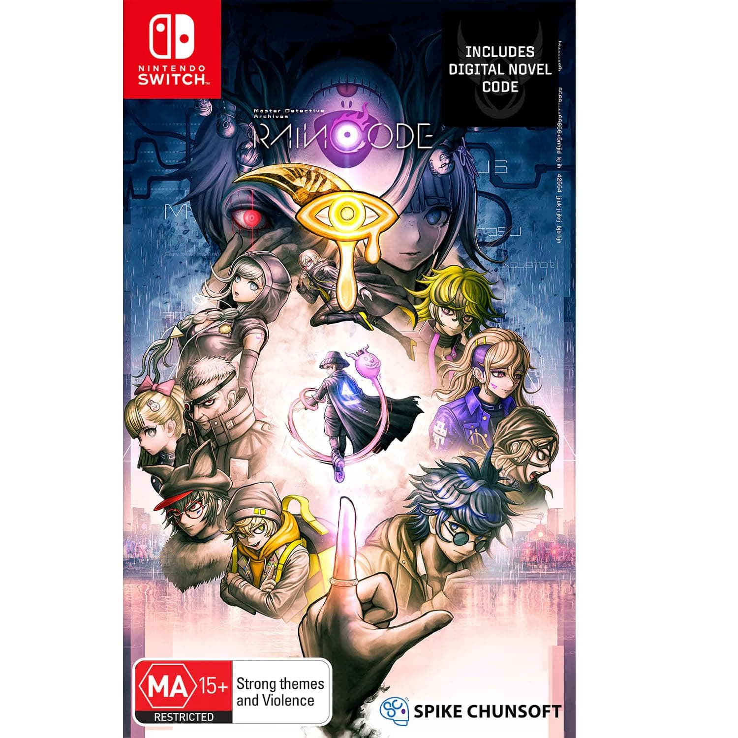Master Detective Archives Rain Code | Nintendo Switch | Carátula australiana