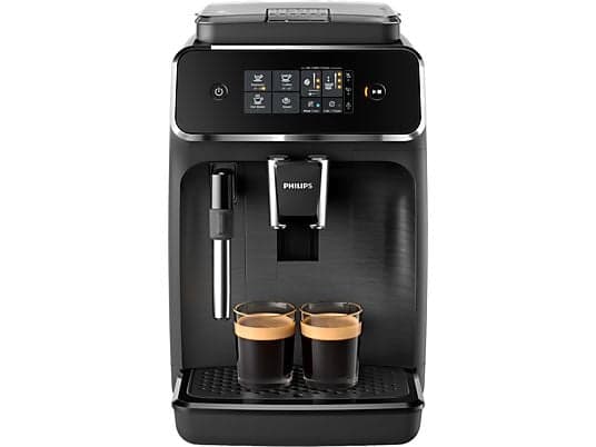 Cafetera superautomática - Philips EP2220/10, Molinillo integrado, Espumador de leche clásico, 1500W, 15 bar, 2 tazas, Negro
