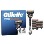 Maquinilla de Afeitar Gillette Proglide con Recambios, Mango con Tecnología Flexball Y 8 Cuchillas de Afeitar con Doble Lubricación