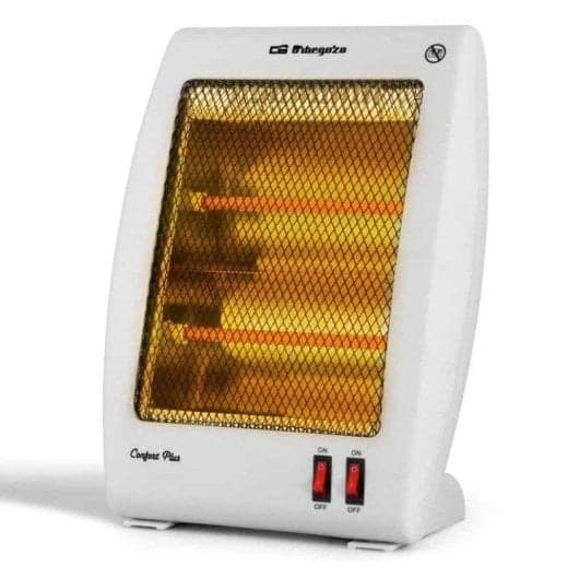 Orbegozo BP5000 Estufa de Cuarzo 800W. Dos potencias: 400 W y 800 W. Seguridad antivuelco automática. Seguridad antivuelco automática