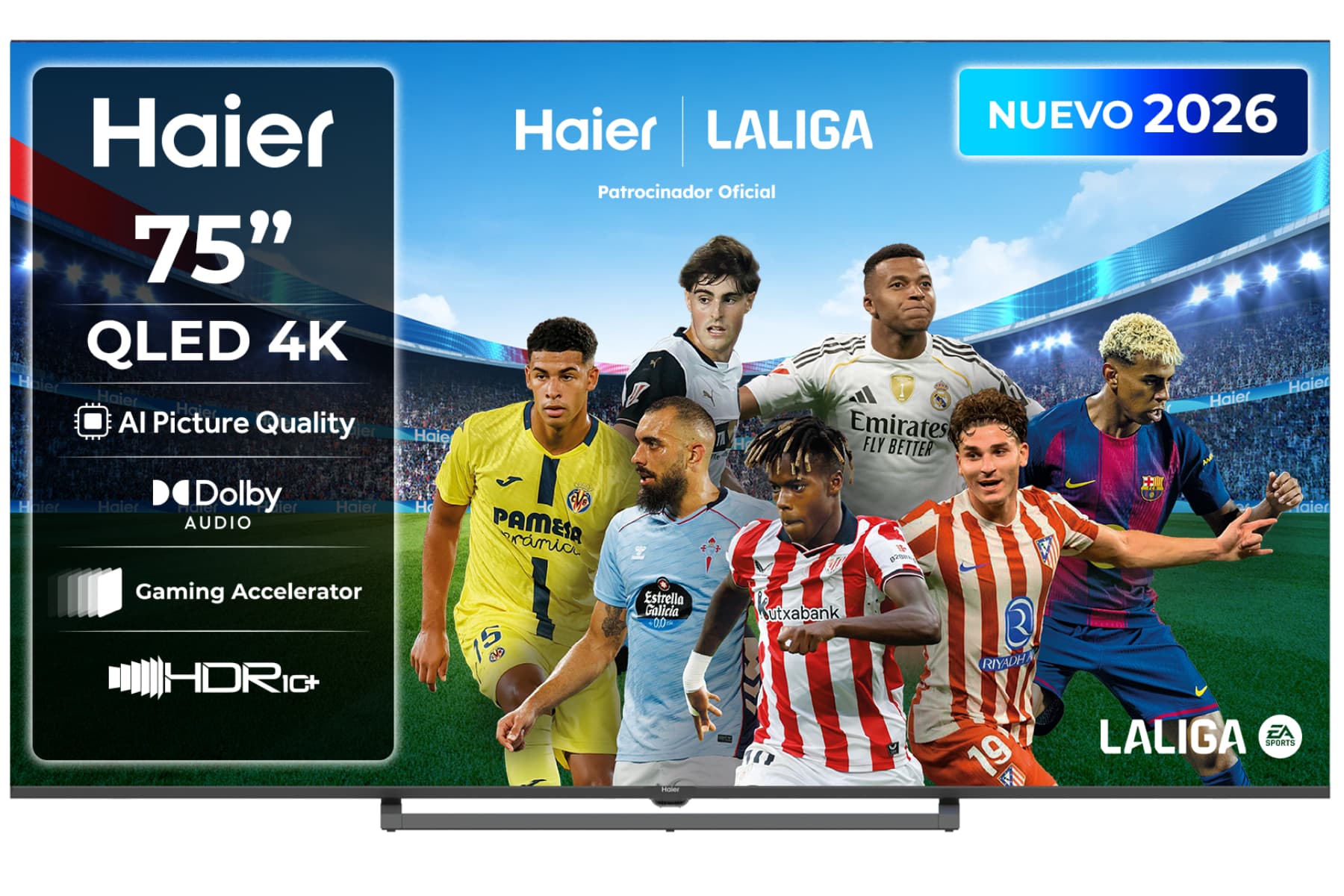 Haier S80G 75" QLED 4K 120Hz (Descuento miMediaMarkt + Reembolso 100€)