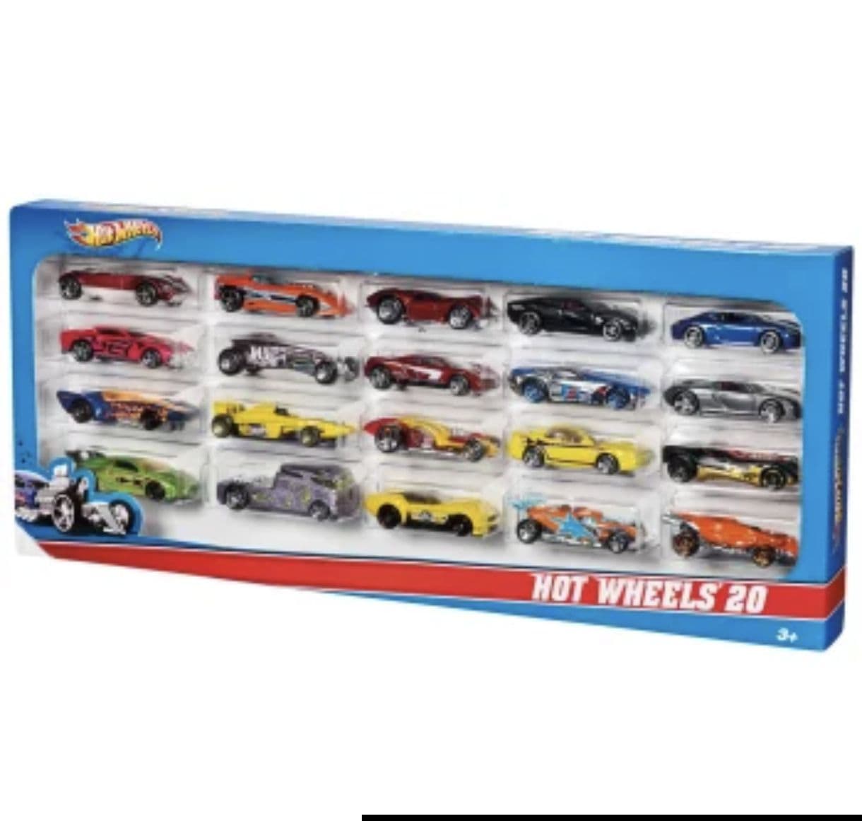Hot Wheels Pack 20 Vehículos, Coches de Juguete +3 Años