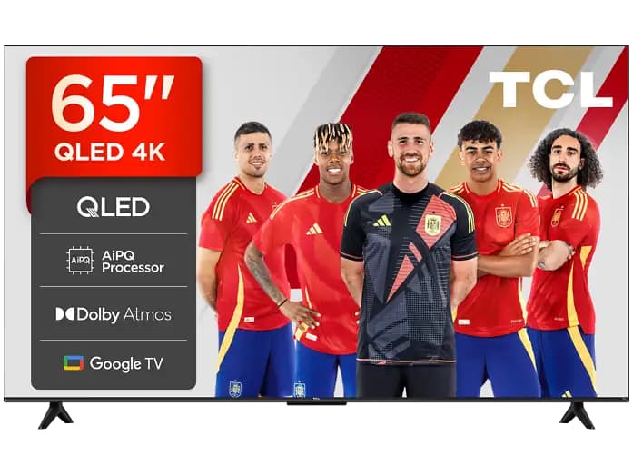 TV QLED 65" - TCL 65T69C, UHD 4K, Procesador AiPQ, Smart TV, DVB-T2, Negro