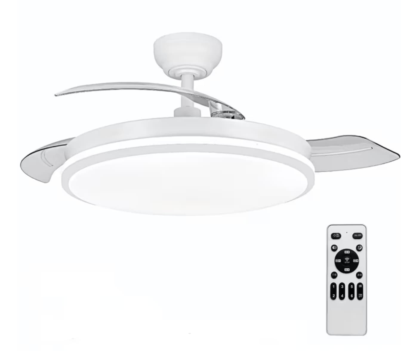 OstarkDom Ventilador de Techo LED 72W con Mando a Distancia, Motor DC (+ Modelos disponibles)