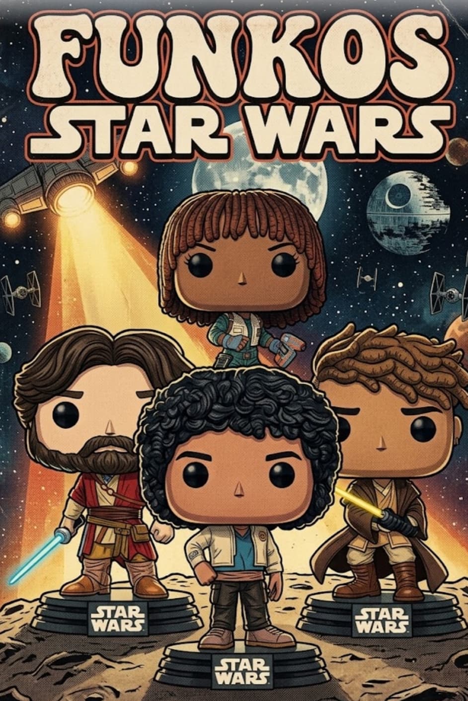 4 funkos de la saga Star Wars desde Fnac
