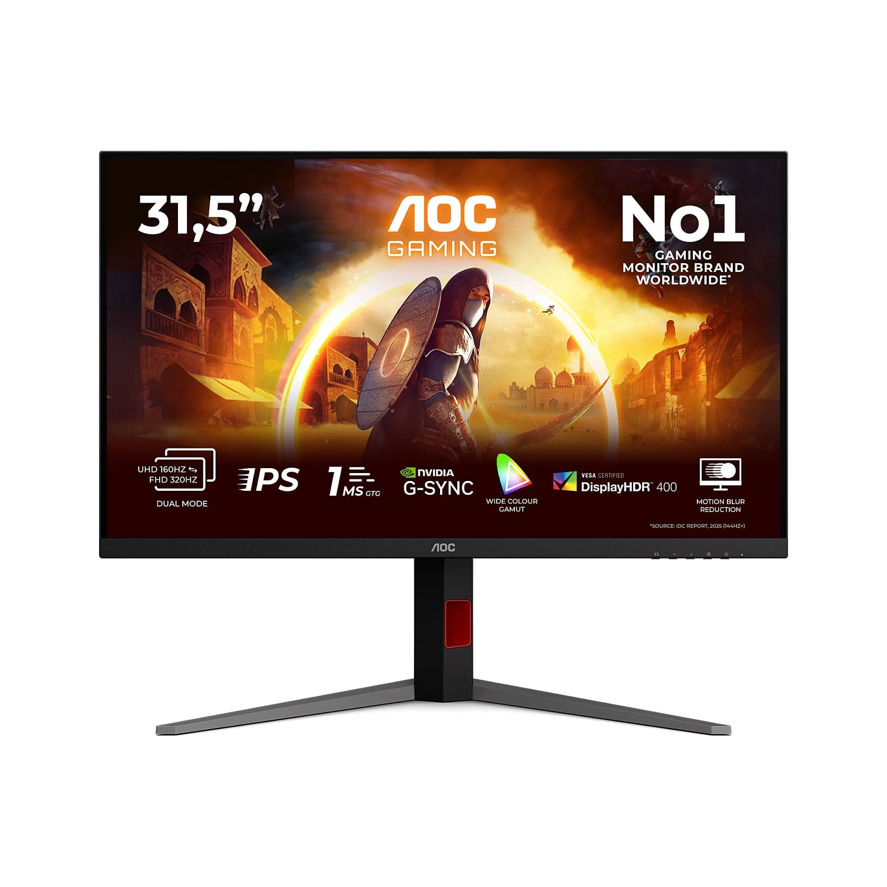 AOC U32G4U 31.5" Fast IPS UHD 4K 160Hz / FHD 320Hz Dual-Frame