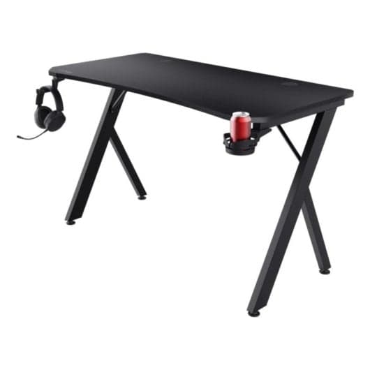 Mesa Gaming Trust GXT 712 120cm ABS/PC Negra para diestros