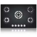 Placa de cocina empotrada, encimera con 5 fuegos, gas natural/propano