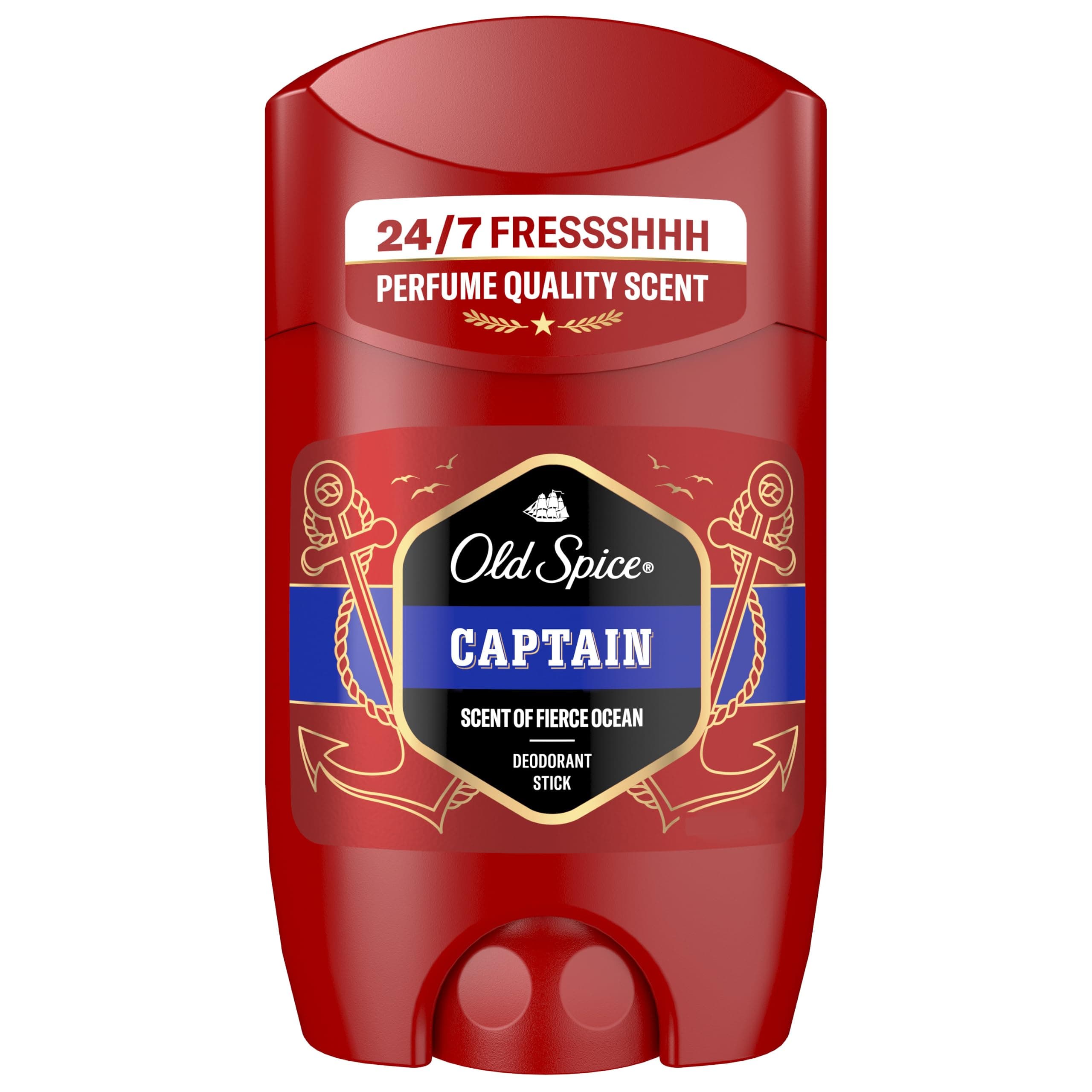 Pack de 6 Desodorantes en Barra Old Spice Captain para Hombre (6 x 50 ml)