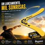 Paul Günther 1374 - Boomerang Pegasus B, Forma clásica, Aprox. 25 cm de Altura, de Polipropileno irrompible, Vuela a Unos 18-20 m