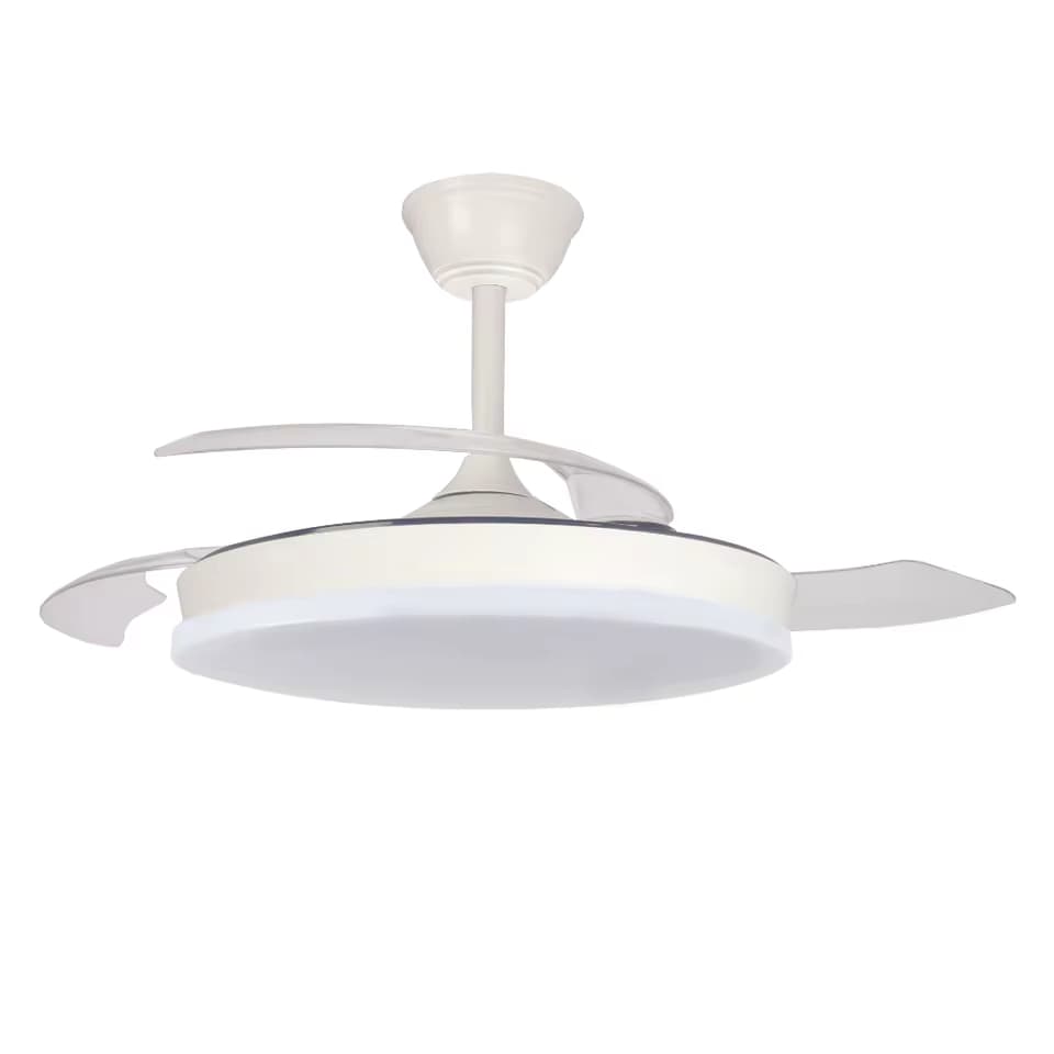 AkunaDecor- Ventilador de Techo Arpon con Aspas Retráctiles, Motor DC