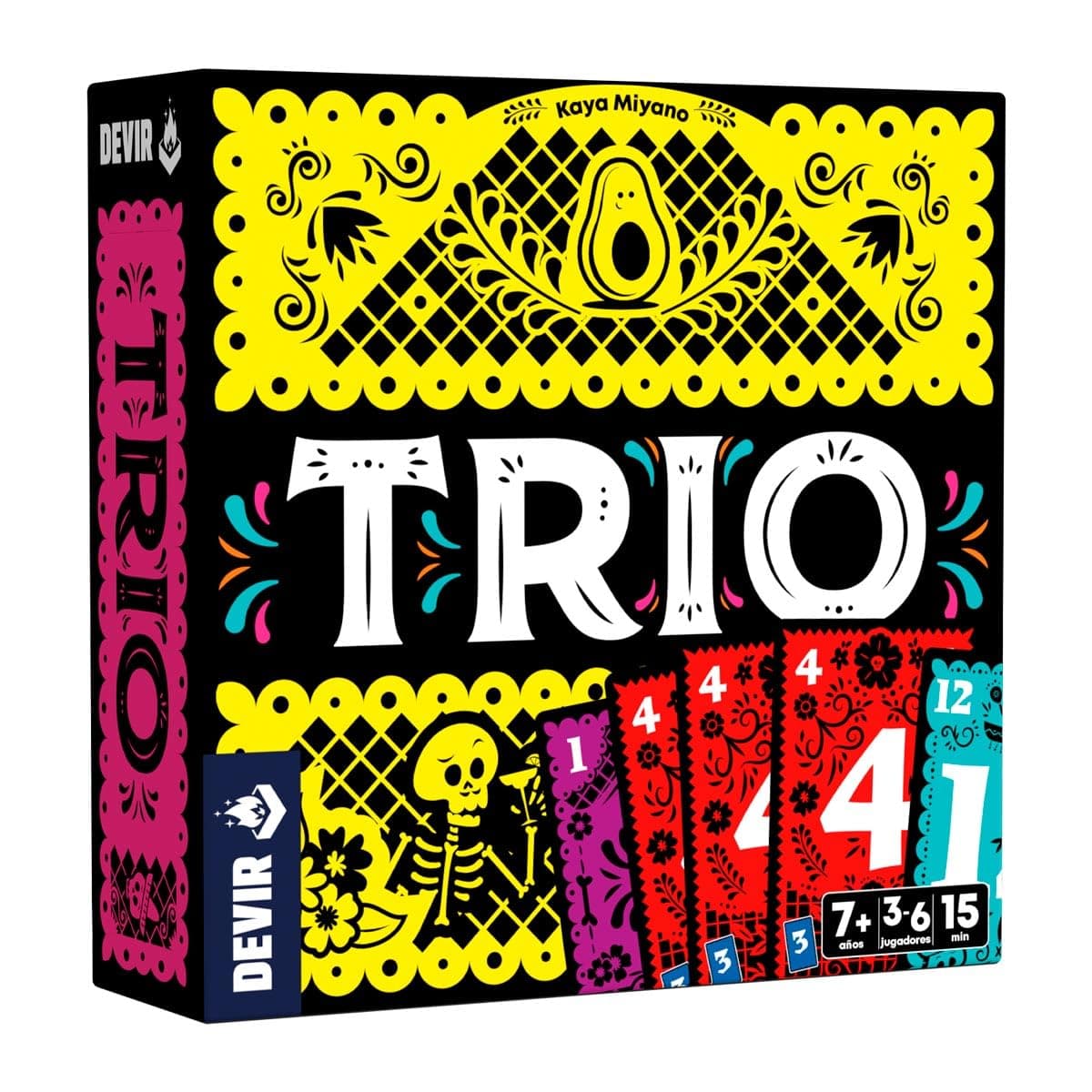 Devir - Trio (Versión en español) | Juego de Cartas Party, rápido y Divertido | para Todas Las Edades, Ideal para Jugar con Amigos